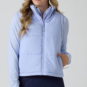 Straight Down - Sandy Vest, Lavender, Women's Puffer, sz Large